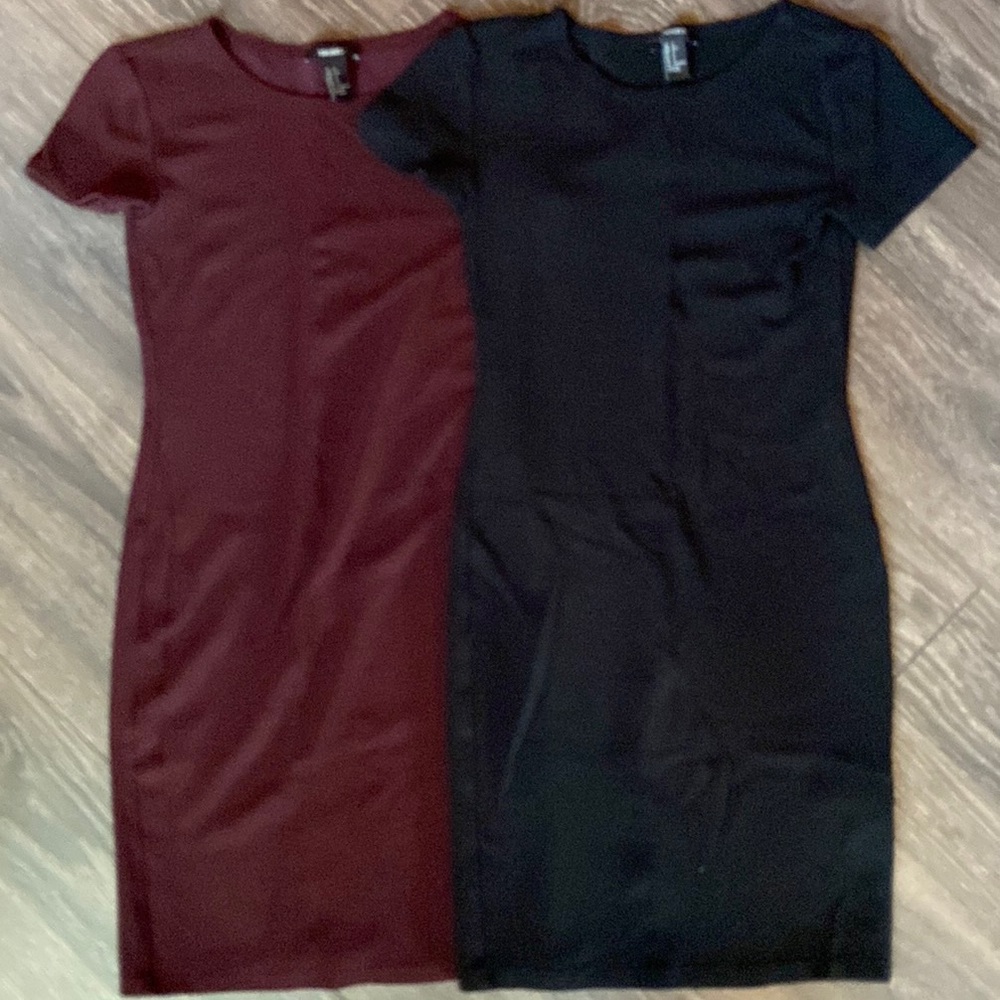 Two Forever 21 Stretchy Dresses